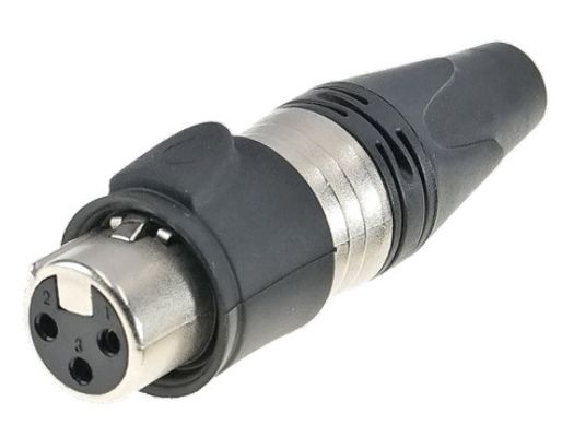 Industrial Electronics Accessories Female Waterproof 3 Pin XLR Connector for Audio Video Outdoor and Waterproof
