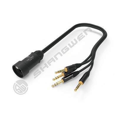 4 کانال XLR مرد جک کانکتور استریو پلاگ کابل تمدید صوتی RJ45 کابل های آداپتور شبکه محافظت شده