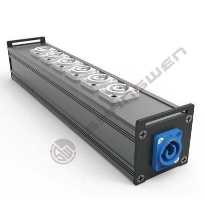 6-Port PowerCON Audio Distribution Output Box نصب پیچ در آلومینیوم ساخت