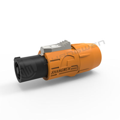IP65 Triple Core Male Connector LED Outdoor Powerkon پلاک هواپیمایی صنعتی سوکت ضد آب پورت ورودی برق