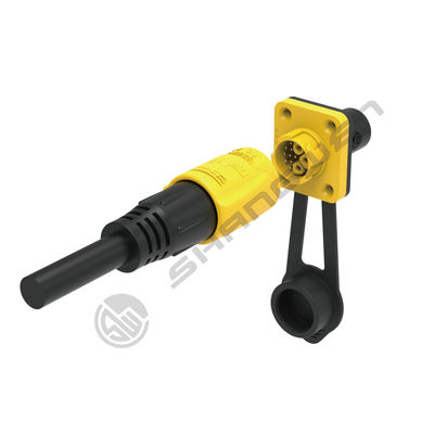 M19 waterproof Connector Self Locking Industrial  Female Connector 3+9 PinSignal power integrated