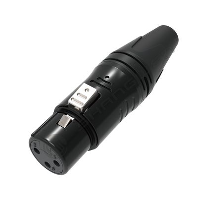3 پین XLR اتصال دهنده مرد ضد آب DMX رشته اتصال آدیو و ویدئو اتصال دهنده زنانه سوکت برای فضای باز