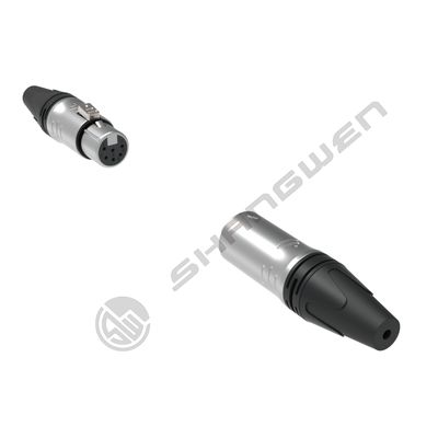 IP40 محافظت در داخل 6 قطب XLR اتصال صدا و ویدیو برای حرفه ای صدا و ویدیو