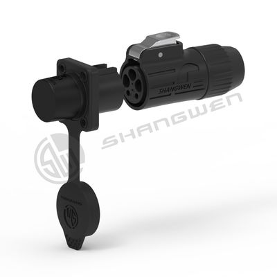 IP67 PBT ماده 3pin مرد قدرت زن اتصال ضد آب