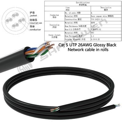 24awg 26awg  Utp Cat5 Lan Cable 4 Pairs Cat5e Network Cable Patch Cord Cable
