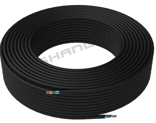 کابل شبکه ای اترن Cat5E 24AWG 26AWG رنگی سیاه و غیر رنگی FTP Cat5E 24AWG 305M کابل شبکه ای اترن Cat5e 305M Shielded Stranded 24AWG 305M FTP Networking