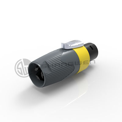 Professional Speaker Powercon Wire Connectors 40a Panel Audio Signal Female Plug 4 Pin 4Pins Loudspeakers Plastic Connector