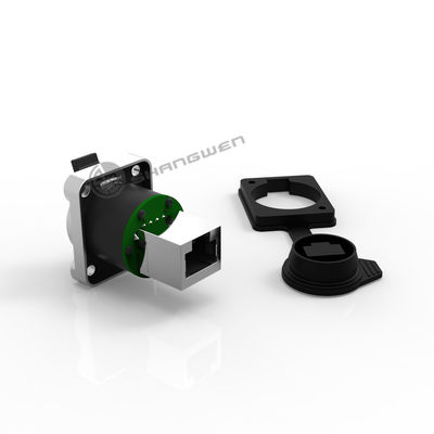 Industrial Ethernet Panel Mount Straight Socket Outdoor signal 8 Pin Rj45 Waterproof Female Ethernet Chassis Connector IP65