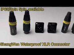 کانکتور برق کوچک XLR در فضای باز ضد آب 3 پین کانکتور پلگ مرد