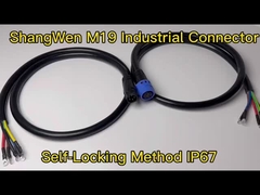 M19 اتصال کننده فلک الکتریکی زنانه IP67 6 پین اتصال کننده ضد آب صنعتی