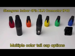 4 پین اتصال XLR سوکت اتصال الکتریکی مرد نوع شکل D