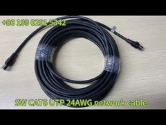 کابل اتریتن پی وی سی دور Cat6a UTP Patch Cord 24AWG 4 Pair Black / Gary 4P
