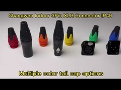 XLR Audio Power Connector 3 Pin Microphone IP65 اتصال آب ضد آب 3 پین میکروفون IP65