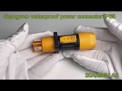 کانکتور برق ضد آب مرد و زن صنعتی Ip65 در فضای باز