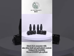 لوازم جانبی کانکتور زنانه شکل D IP67 در سیاه / زرد بسته بندی 10